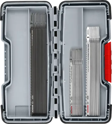 Juego de corte grueso para madera y metal Bosch PRO, 30 hojas de sierra de calar.